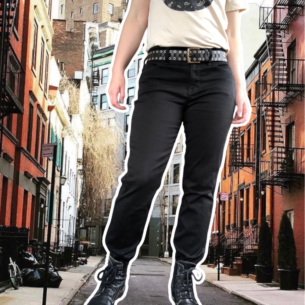 J.Crew Vintage Slim Straight-Leg Black Denim Jeans, Size 29